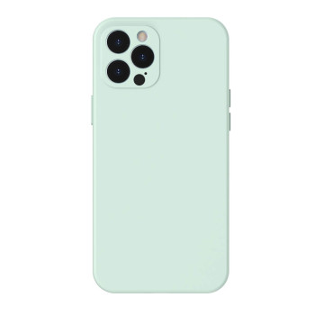 Калъф силикон BASEUS Liquid Silica case / Светлозелен / за iPhone 12 PRO MAX 6.7