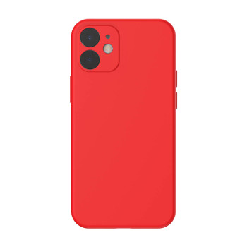 Калъф силикон BASEUS Liquid Silica case / Червен / за iPhone 12 Mini 5.4