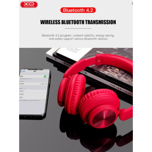 Bluetooth Handsfree слушалки XO-B24 /Червен/