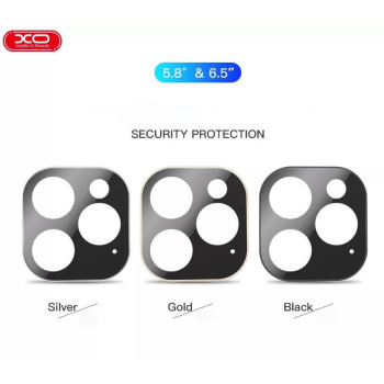 Стъклен screen protector камера XO FD12 / Бял / за iPhone 11 PRO 5.8 / 11 PRO MAX 6.5