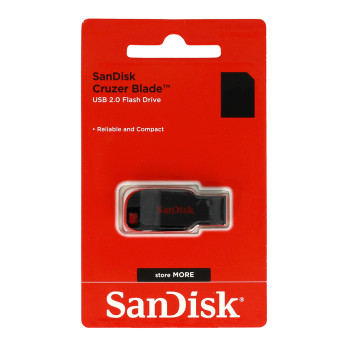 USB Flash памет 32GB SanDisk Cruzer Blade USB 2.0 Чере
