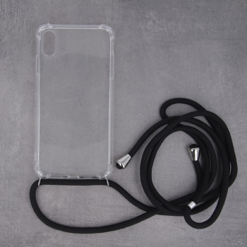 Калъф прозрачен PVC Anti-Fall / Черна връзка / за Samsung A42 5G / A426 Калъф прозрачен PVC Anti-Fall / Черна връзка / за Samsung A42 5G / A426
