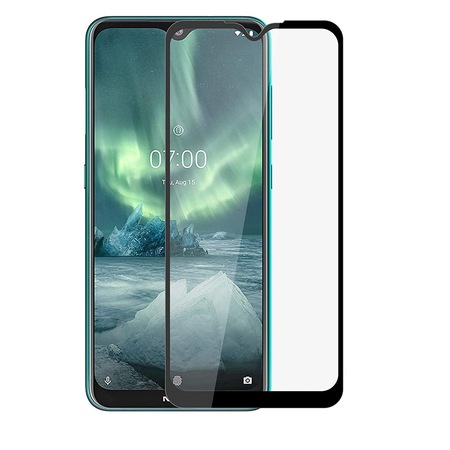 Full Glue Стъклен screen protector за Nokia 1.4 / Черен /