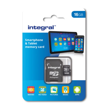 Integral Memory MicroSD Card 16GB c адаптер UHS /CLASS 10/ Integral Memory MicroSD Card 16GB c адаптер UHS /CLASS 10/