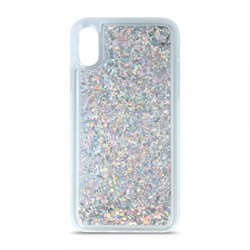 Калъф силикон Liquid Sparkle /Сребърен/ за Xiaomi Redmi 9А / 9AT