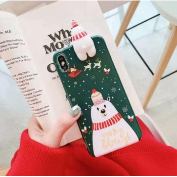 Калъф силикон Коледен Toy Bear за iPhone 7 Plus / 8 Plus 5.5