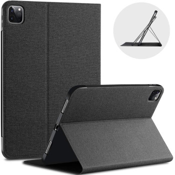 Калъф тефтер X-Level CANVAS /Черен/ за iPad Pro 12.9 (2020) / (2021) Калъф тефтер X-Level CANVAS /Черен/ за iPad Pro 12.9 (2020) / (2021)