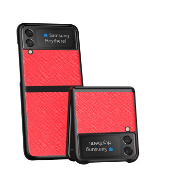 Калъф PVC като кожа /Червен/ за Samsung /SM-F700/ Galaxy Z Flip Калъф PVC като кожа /Червен/ за Samsung /SM-F700/ Galaxy Z Flip