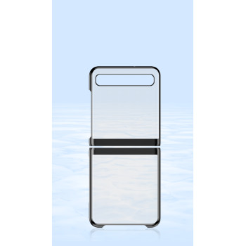 Калъф PVC Прозрачен /Черна рамка/ за Samsung /SM-F700/ Galaxy Z Flip