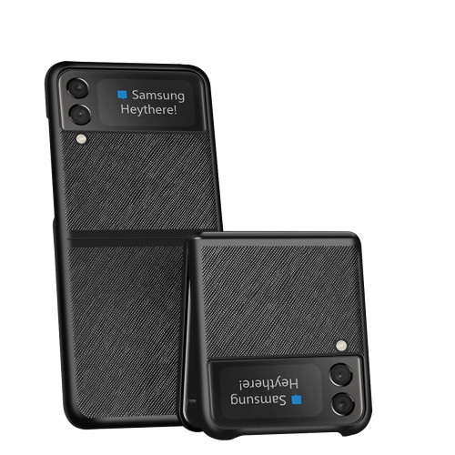 Калъф PVC като кожа /Черен/ за Samsung /SM-F711B/ Galaxy Z Flip 3