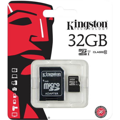 Kingston Memory MicroSD Card 32GB c адаптер UHS-I  /CLASS 10/