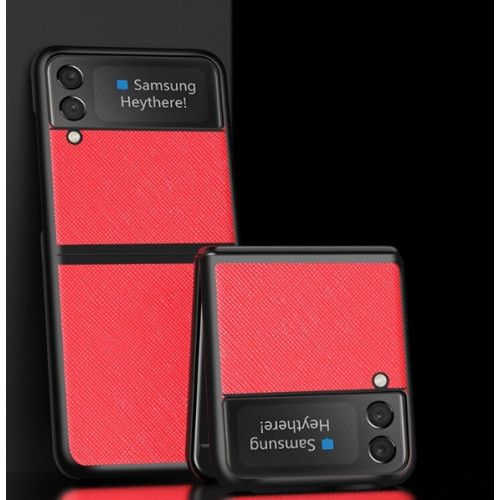 Калъф PVC като кожа /Червен/ за Huawei P50 Pocket