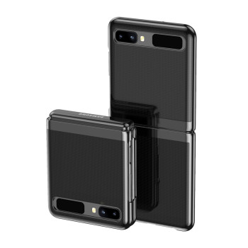 Калъф PVC Прозрачен /Черна рамка/ за Huawei P50 Pocket