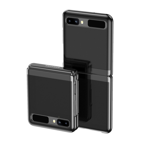 Калъф PVC Прозрачен /Черна рамка/ за Huawei P50 Pocket