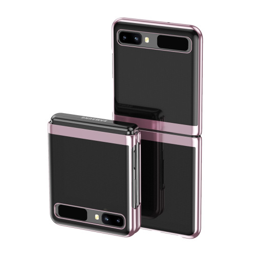 Калъф PVC Прозрачен /Розова Рамка/ за Huawei P50 Pocket