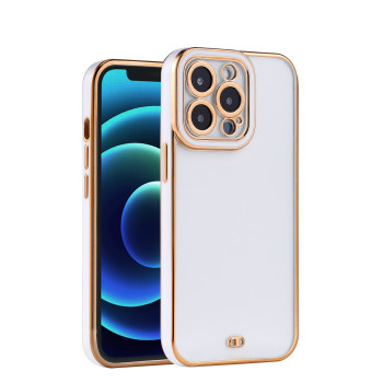 Калъф PVC Angel Eyes прозрачен / Бяла - Рамка / за Samsung A33 5G (A336B)