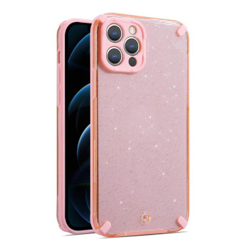 Kалъф PVC Armor Glitter  / Розов / за iPhone 13 Pro 6.1