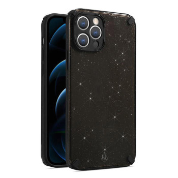 Kалъф PVC Armor Glitter / Черен / за iPhone 7G / 8G 4.7 / SE (2020)