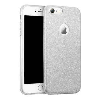 Калъф силикон Shining case /Сребрист/ за Huawei P40 Lite