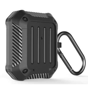 Калъф Banpeit TPU Карбон / Черен / за AirPods / AirPods 2