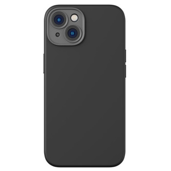 Калъф + протектор BASEUS 2в1 силикон LIQUID SILICA за iPhone 14 Pro 6.1 / Черен / Калъф + протектор BASEUS 2в1 силикон LIQUID SILICA за iPhone 14 Pro 6.1 / Черен /