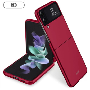 Калъф PVC Прозрачен /Бордо рамка/ за Samsung /SM-F721B/ Galaxy Z Flip 4