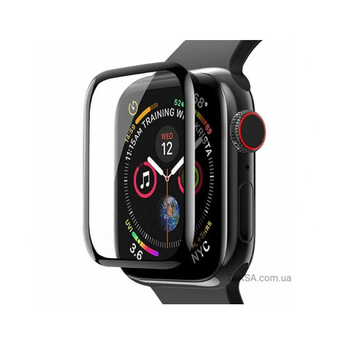 XO-FP1 HD Стъклен screen protector за Apple iWatch 41mm / Черен /