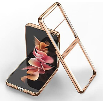 Калъф J-Case Touch Прозрачен /Златна-рамка/ за Samsung Z Flip 4 (F721B) Калъф J-Case Touch Прозрачен /Златна-рамка/ за Samsung Z Flip 4 (F721B)