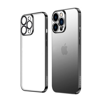 Калъф силикон J-Case Classic Прозрачен Камера Protect /Черна-рамка/ за Samsung S23 (S911B)
