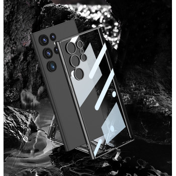 Калъф силикон J-Case Classic Прозрачен /Черна-рамка/ за Samsung S23 (S911B)