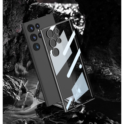 Калъф силикон J-Case Classic Прозрачен /Черна-рамка/ за Samsung S23 Plus (S916B)