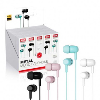 BOX 20 pcs. Handsfree AUX 3.5mm - XO - EP50 /Бял/Черен/Зелен/Розов MIX