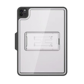 Калъф PVC Mutural Qingfeng за iPad 10.9 / Air4/Air5 / Прозрачен-черна рамка /