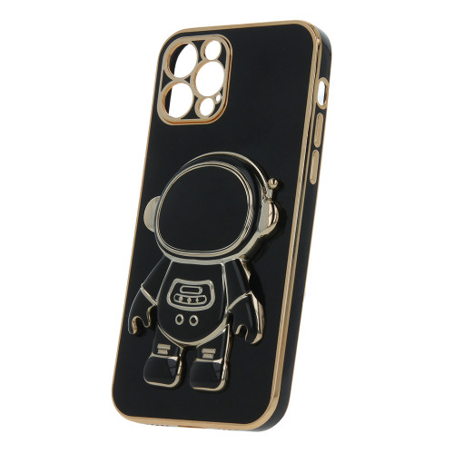 Калъф силикон Astronaut със стойка за Samsung A14 5G (A145F) / Черен /