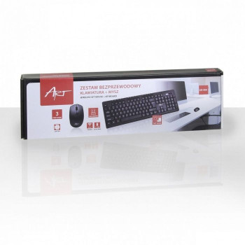 Wireless Клавиатура + Мишка AK48A / Черен / Wireless Клавиатура + Мишка AK48A / Черен /