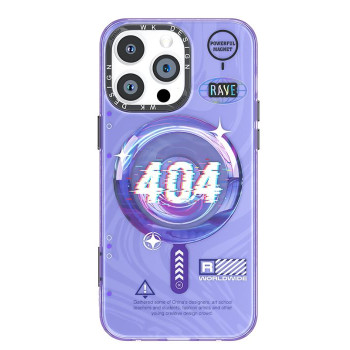 Калъф PVC Wekome Gorillas 404 MagSafe /Лилав/ за iPhone 15 Pro 6.1