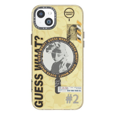 Калъф PVC Wekome Gorillas Guess What MagSafe /Оранжев/ за iPhone 15 Pro Max 6.7