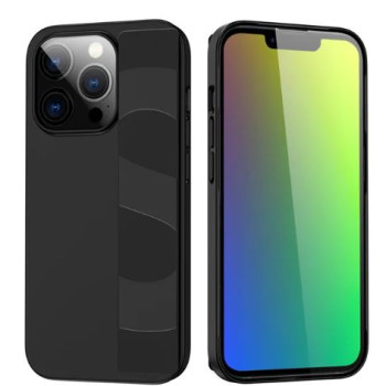 Калъф PVC с каишка за ръка / Черен / за iPhone 15 Pro Max 6.7