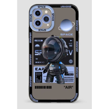 Калъф силикон Astronaut / Син - прозрачен / за Huawei P20 Lite (2019)