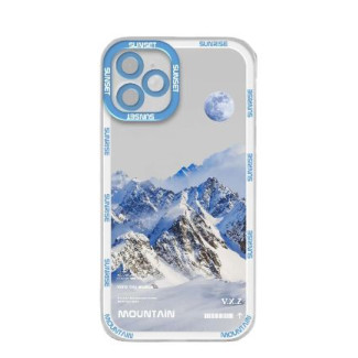Калъф силикон Mountain / Син - прозрачен / за Huawei P40 Калъф силикон Mountain / Син - прозрачен / за Huawei P40