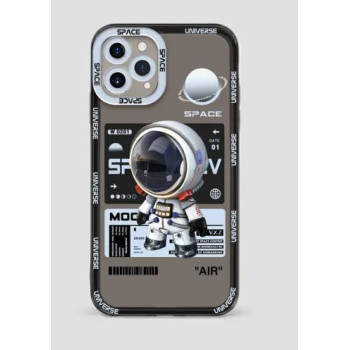 Калъф силикон Astronaut / Светлосин - прозрачен / за Xiaomi 13