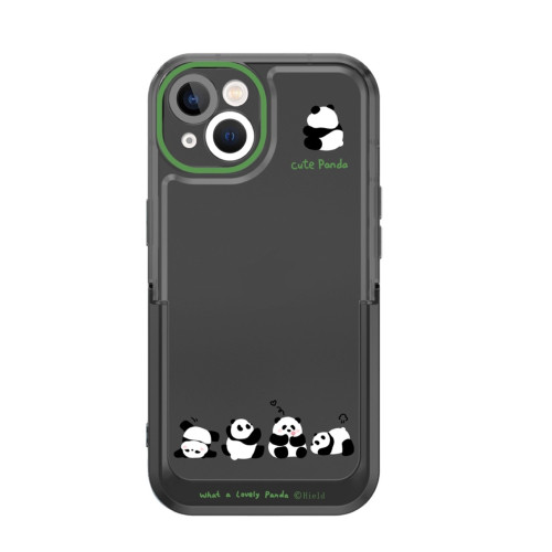 Калъф силикон Cute Panda със стойка за iPhone 13 Pro Max 6.7