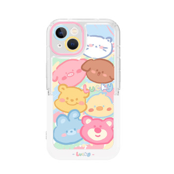 Калъф силикон Lucky със стойка за iPhone 14 Pro 6.1