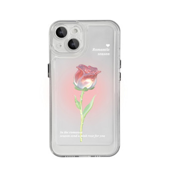 Калъф силикон Rose / Прозрачен / за iPhone 15 Pro 6.1 Калъф силикон Rose / Прозрачен / за iPhone 15 Pro 6.1