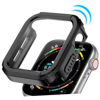Силиконов калъф за Apple Watch 44mm / Черен /