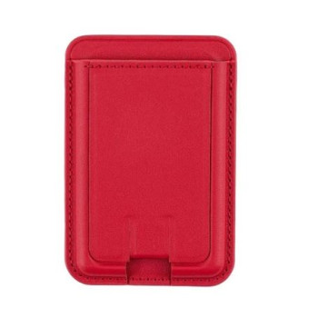 Магнитен Card Wallet калъф със стойка / Червен /