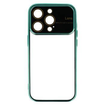 Калъф силикон Electro Lens / Тюркоазена рамка / за Samsung Galaxy S23