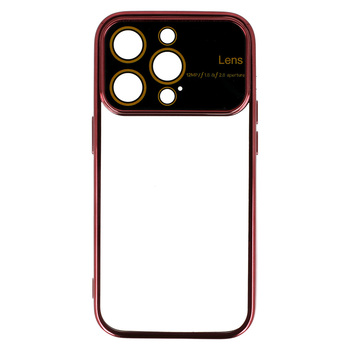 Калъф силикон Electro Lens / Червена рамка / за Samsung Galaxy S23