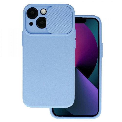Калъф Camshield силикон / Светлолилав / за iPhone 15 Plus 6.7