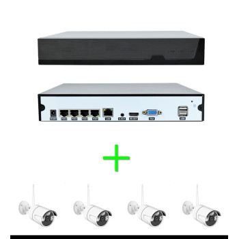 Комплект WIFI KIT TS8854A 4IP Камери ,HDCCTV 5MPX , Wireless, с NVR